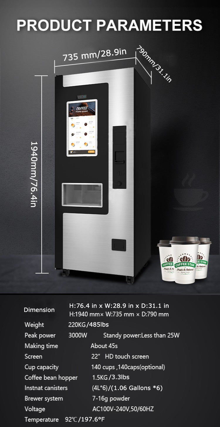 2 Fresh Coffee Vending Machines with Premier Location